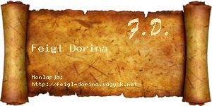 Feigl Dorina névjegykártya